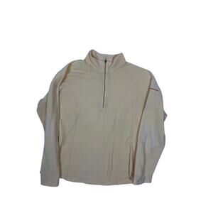 L.L. Bean Pastel Yellow 1/4 Zip Fleece Women’s Small | Cozy Pullover Lightweight